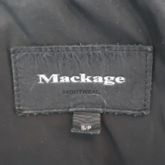 Mackage Trish Lavish Fur Hood Down Coat Black Size Small - Picture 9 of 12